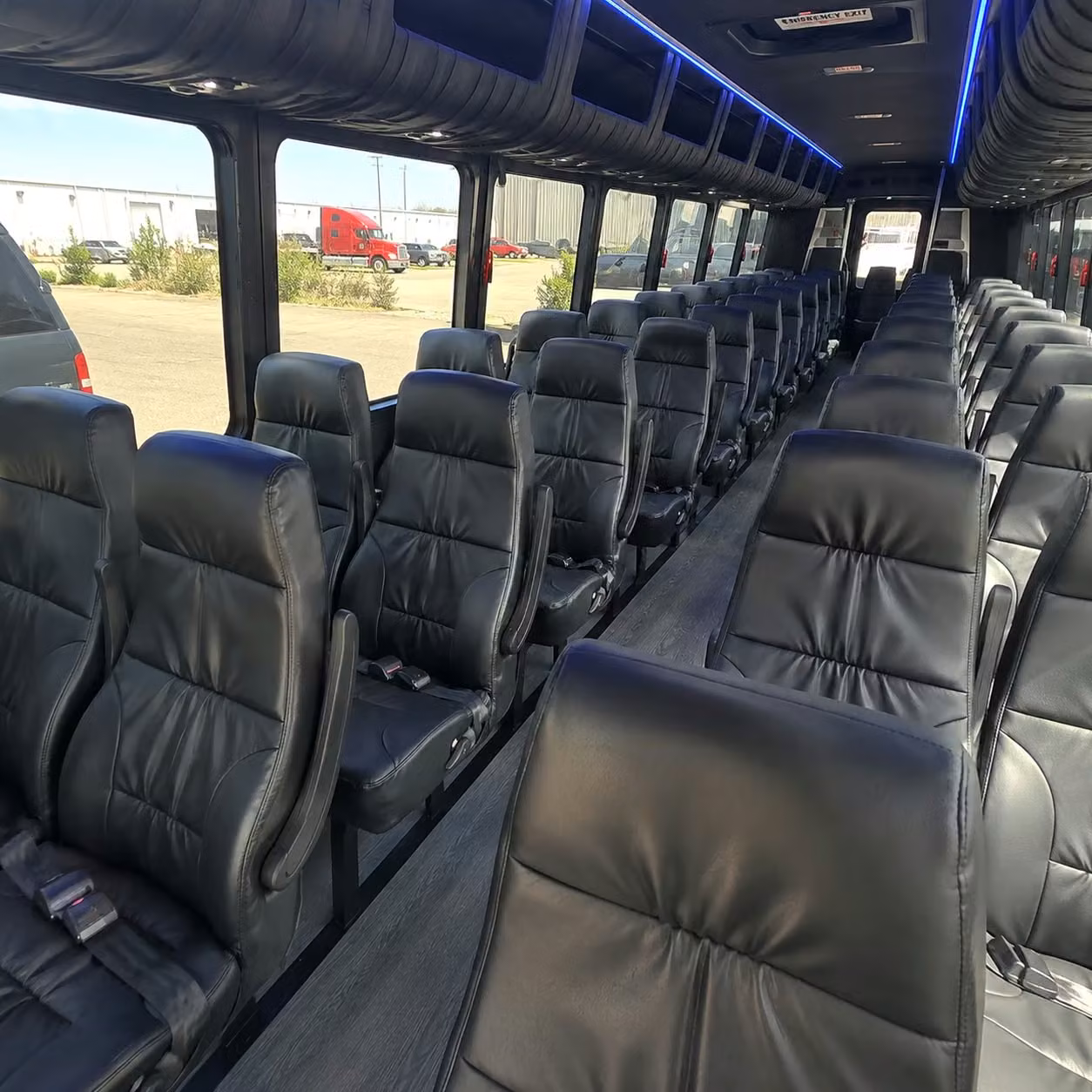 28 passenger minibus inside