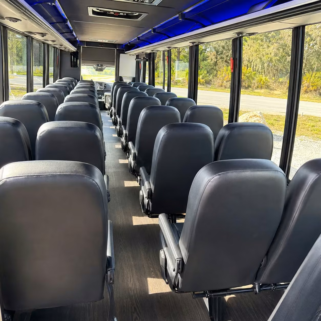 28 passenger minibus interior