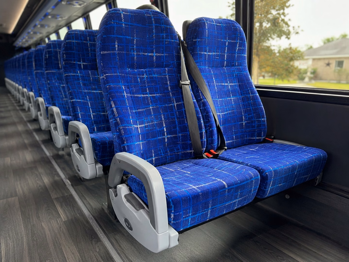 carrollton charter bus rental interior